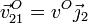 \vec{v}^O_{21}=v^O\vec{\jmath}_2