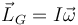 \vec{L}_G = I\vec{\omega}