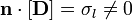 \mathbf{n}\cdot[\mathbf{D}]=\sigma_l\neq 0