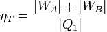 
\eta_{T} = \frac{|W_A| + |W_B|}{|Q_1|}
