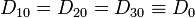 D_{10}=D_{20}=D_{30}\equiv D_0\,