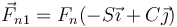 \vec{F}_{n1}=F_n(-S\vec{\imath}+C\vec{\jmath})