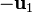 -\mathbf{u}_1