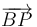 \overrightarrow{BP}\,