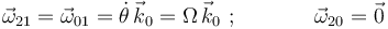 
\vec{\omega}_{21}=\vec{\omega}_{01}=\dot{\theta}\,\vec{k}_0=\Omega\,\vec{k}_0\,\,;\,\,\,\,\,\,\,\,\,\,\,\,\,\,\,\,\,\,\,\,\,
\vec{\omega}_{20}=\vec{0}
