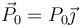 \vec{P}_0=P_0\vec{\jmath}