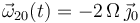 \vec{\omega}_{20}(t)=-2\,\Omega\,\vec{\jmath}_0