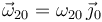 \vec{\omega}_{20}=\omega_{20}\,\vec{\jmath}_0\,