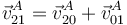 
\vec{v}^{A}_{21}=\vec{v}^{A}_{20}+\vec{v}^{A}_{01}
