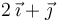 2\,\vec{\imath}+\vec{\jmath}\,