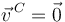 \vec{v}^{\,C}=\vec{0}