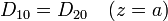 D_{10}=D_{20}\quad (z=a)