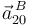 \vec{a}^{\, B}_{20}\,