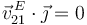\,\,\vec{v}^{\, E}_{21}\cdot\vec{\jmath}=0\,