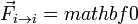 \vec{F}_{i\to i}=ºmathbf{0}
