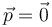 \vec{p}=\vec{0}