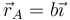 \vec{r}_A=b\vec{\imath}