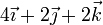 4\vec{\imath}+2\vec{\jmath}+2\vec{k}