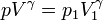 pV^\gamma =p_1V_1^\gamma\,