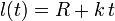 l(t)=R+k\!\ t
