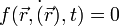 f(\vec{r},\dot(\vec{r}),t) = 0