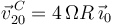 \vec{v}^{\, C}_{20}=4\,\Omega R\,\vec{\imath}_0