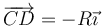 \overrightarrow{CD}=-R\vec{\imath}