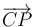 \overrightarrow{CP}\,
