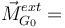 
\vec{M}^{ext}_{G_0} = 
