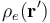 \rho_e(\mathbf{r}')