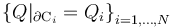 \left\{Q|_{\partial\mathrm{C}_i}=Q_i\right\}_{i=1,\ldots,N}