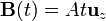 \mathbf{B}(t) = A t \mathbf{u}_{z}