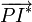 \overrightarrow{PI^*}