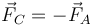 \vec{F}_C=-\vec{F}_A