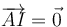 \overrightarrow{AI}=\vec{0}