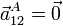 \vec{a}^A_{12}=\vec{0}