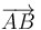 \,\overrightarrow{AB}\,