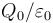 Q_0/\varepsilon_0