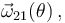 \vec{\omega}_{21}(\theta)\,,