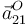 \vec{a}^{O}_{21}\,