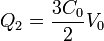 Q_2 = \frac{3C_0}{2}V_0