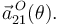 \vec{a}^{\,O}_{21}(\theta).\,