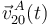 \vec{v}^{\, A}_{20}(t)\,