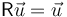 \mathsf{R}\vec{u}=\vec{u}