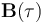 \mathbf{B}(\tau)