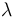 \,\lambda\!