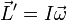 \vec{L}' = I\vec{\omega}