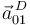 \vec{a}^{\, D}_{01}\,