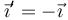 \vec{\imath}^\prime=-\vec{\imath}