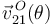 \vec{v}^{\,O}_{21}(\theta)\,